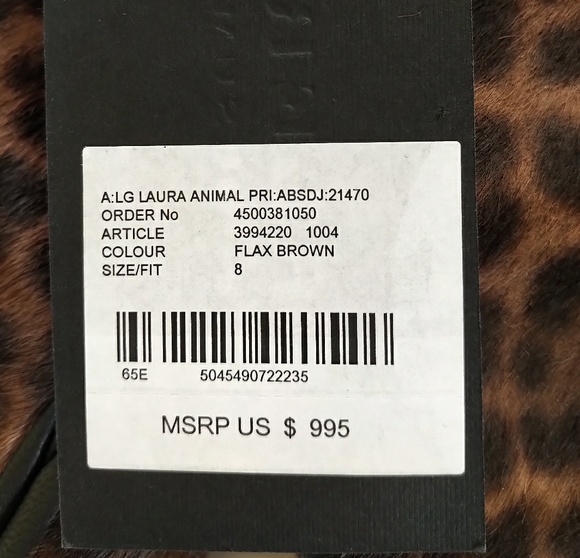 *SOLD*🧤Burberry Prorsum Laura Animal Print Glove - Picture 4 of 7